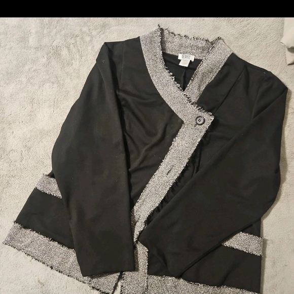 Monroe Tweed Blazer Women 2XL Office Church Party Y2k Cottage Boho Barbie - Picture 1 of 11